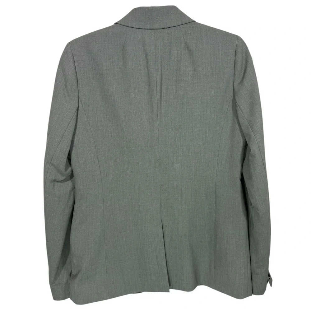 J. Crew Womens Gray Classic Two Button ‎ Blazer Jacket Size 4 Business Career
